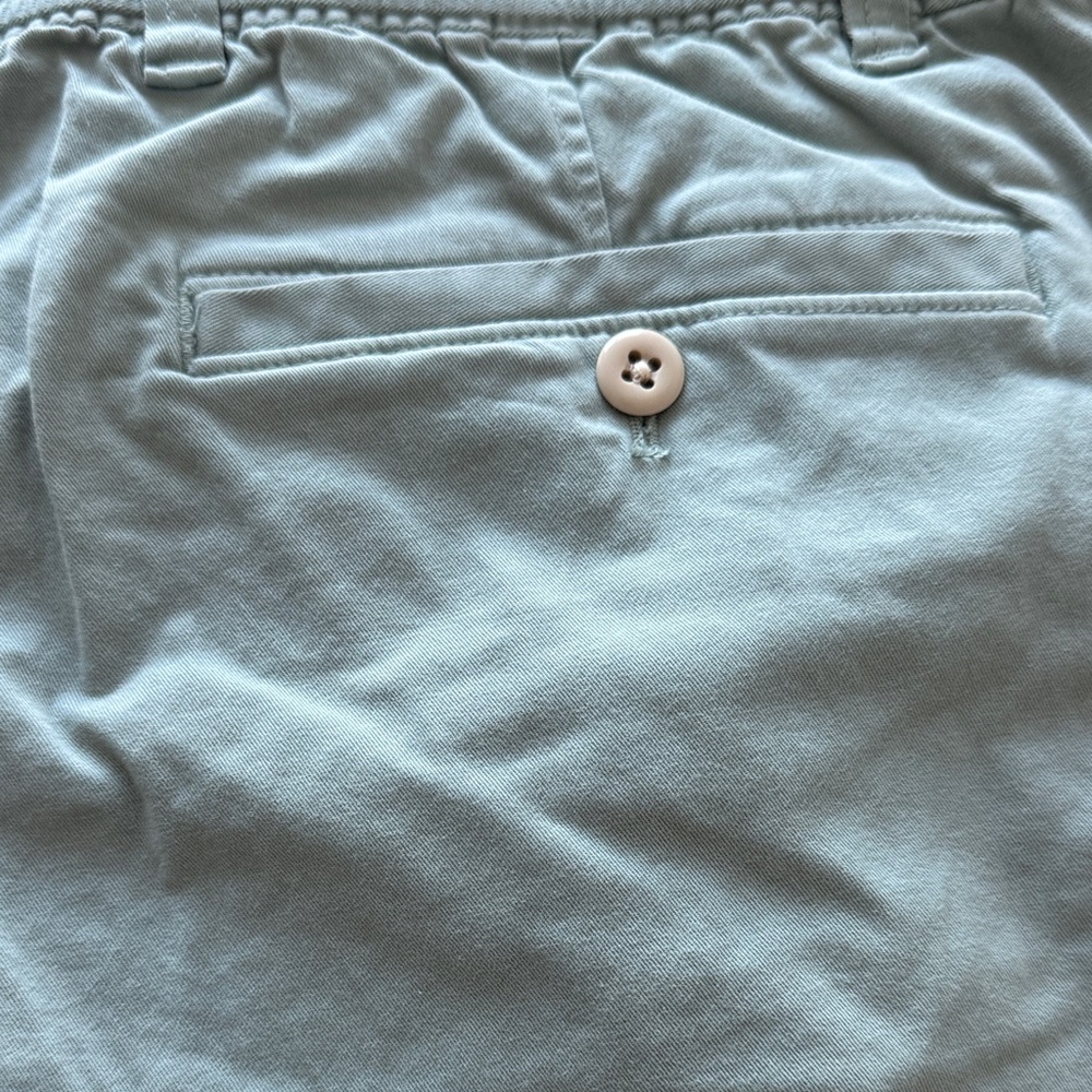 Todd Snyder Sage Green Flat Front Shorts - Picture 5 of 6